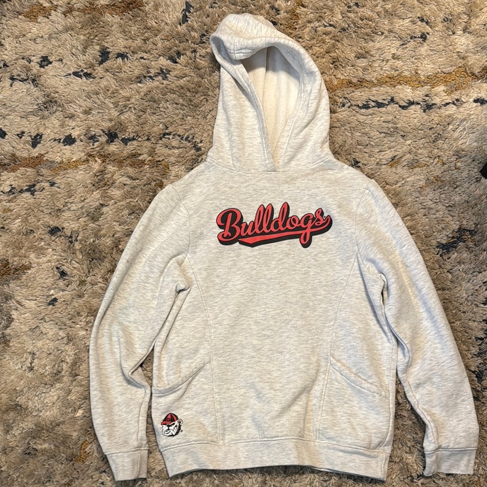 Russell Athletic Gray Bulldogs Hoodie